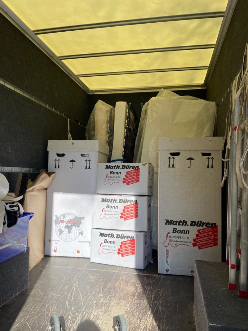 Spende an Ukraine, Umzug mit Bonn Storage Service